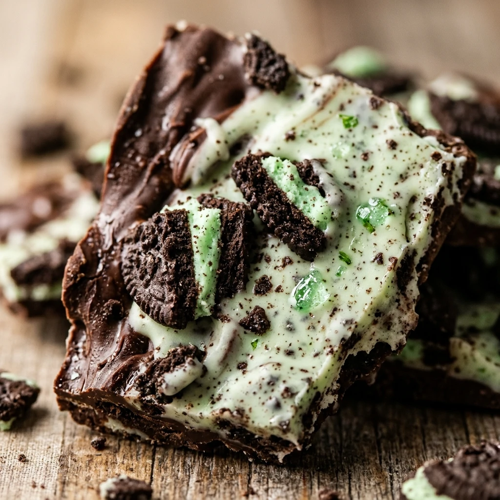 4-Ingredient Mint Oreo Bark