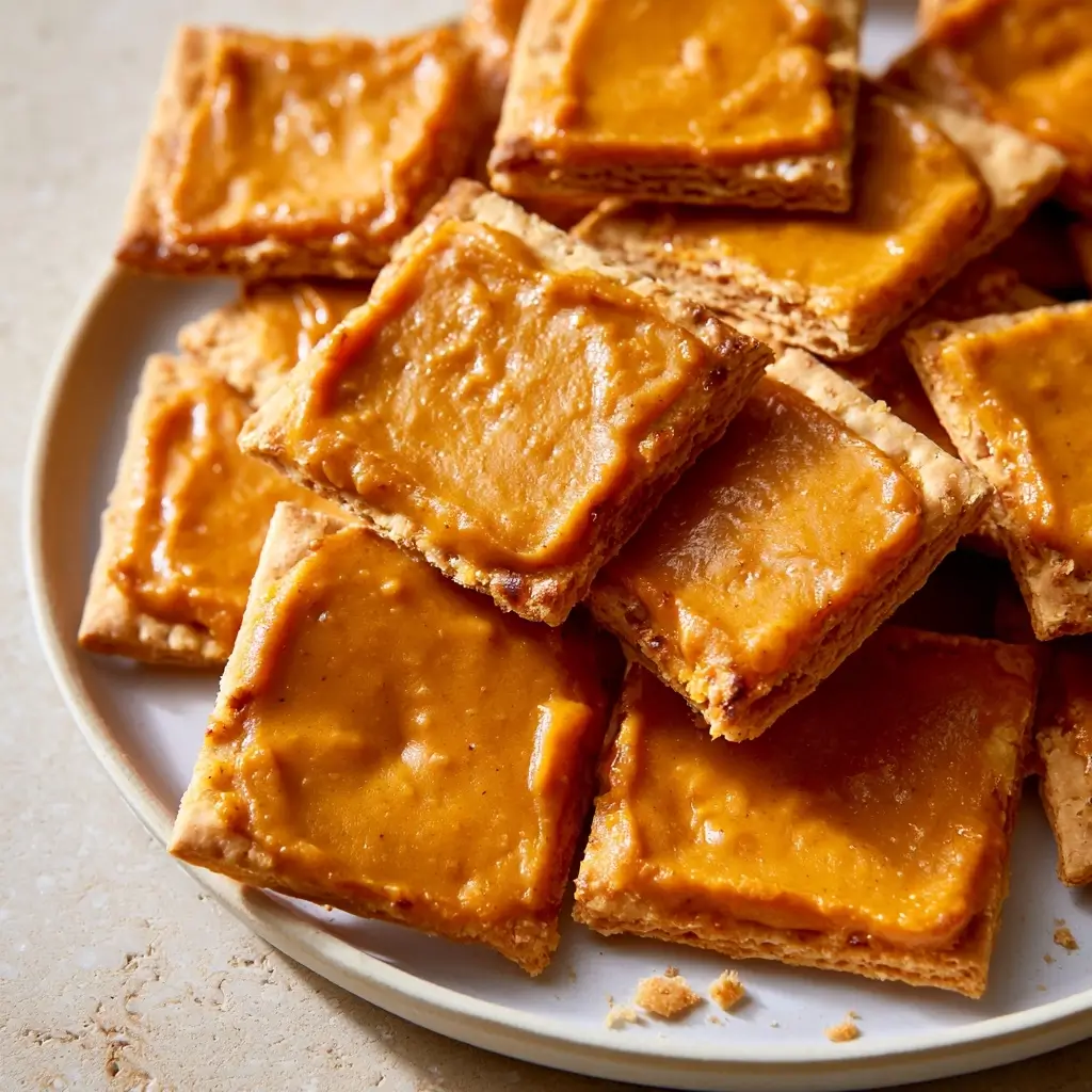 Cheesy Pumpkin Pie Crackers: Thanksgiving Appetizer Delight