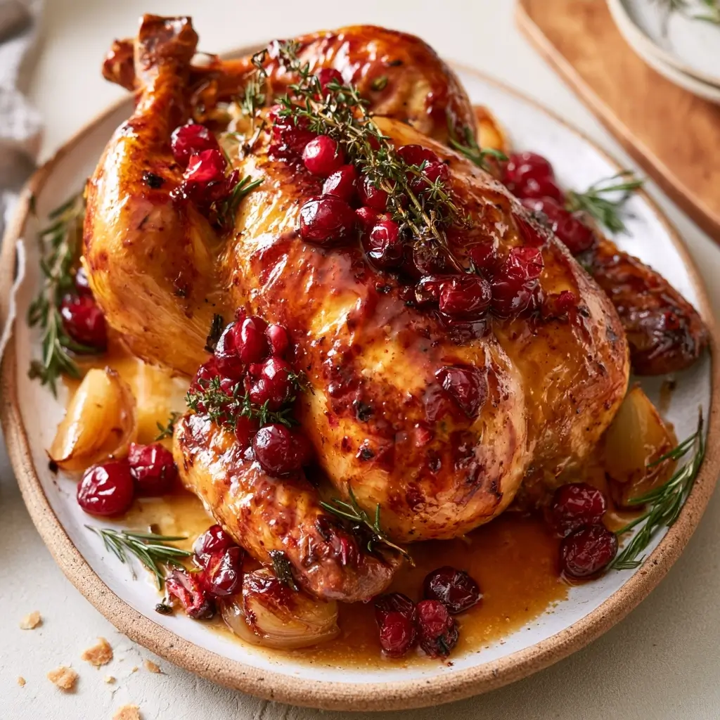 Cranberry Maple Roast Chicken