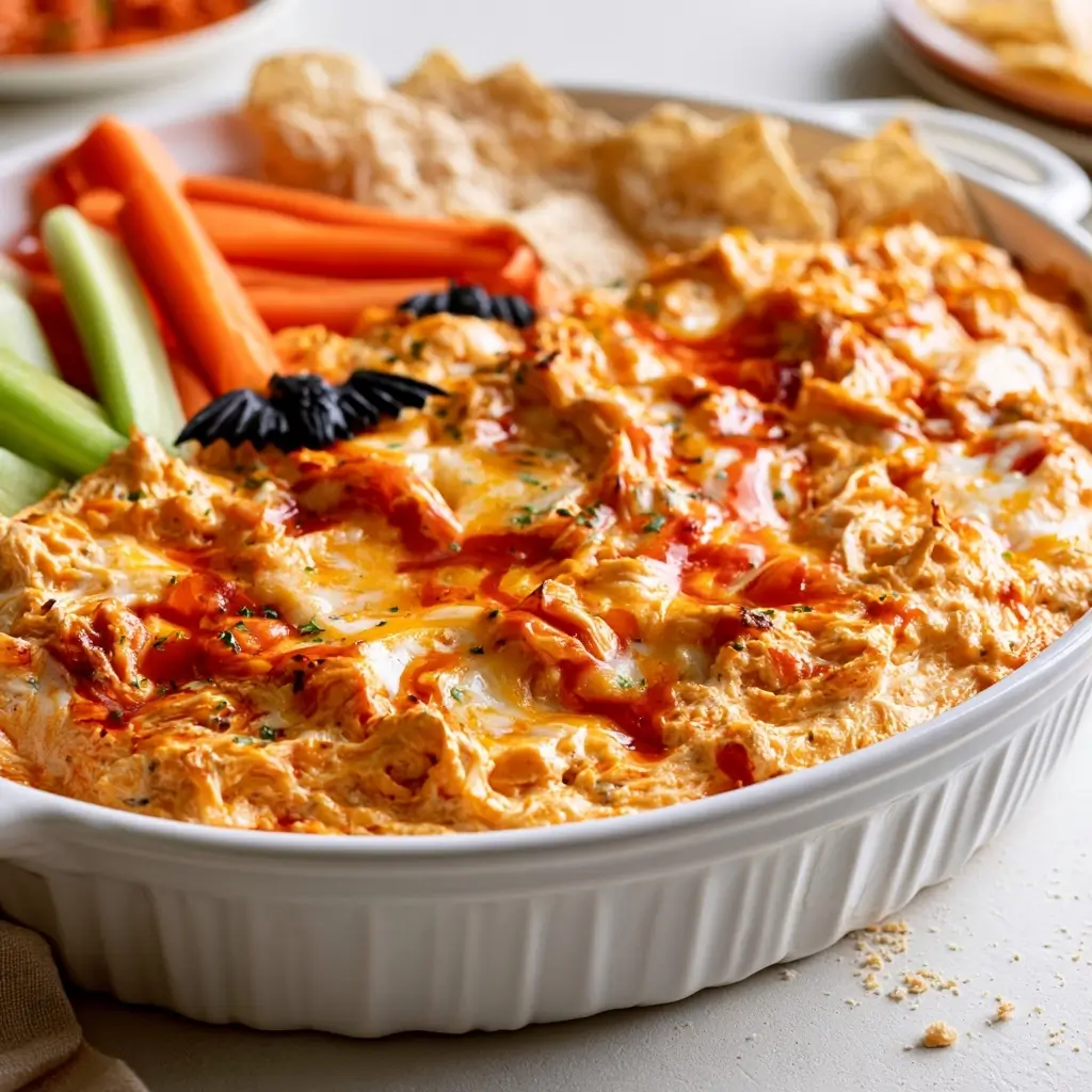 Halloween Boo Ffalo Chicken Dip