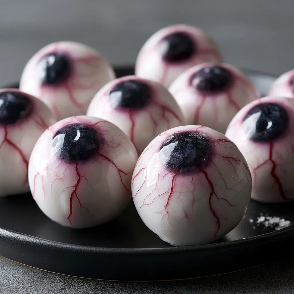 Spooky Blueberry Eyeballs