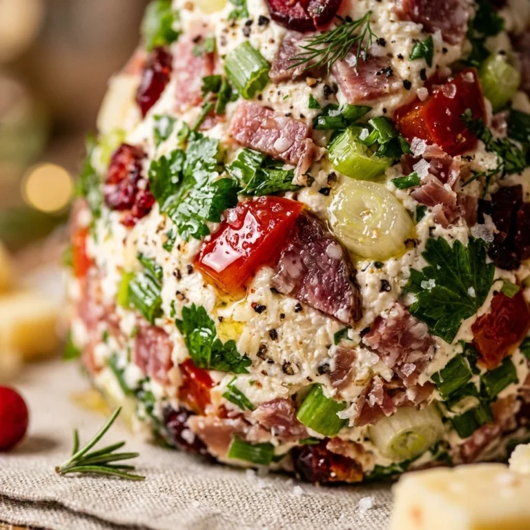 Antipasto Christmas Tree Cheese Ball