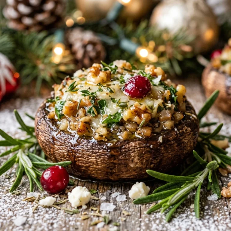 Christmas Stuffed Mushrooms