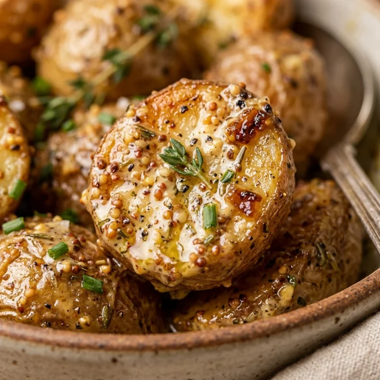 Creamy Mustard Roasted Potatoes