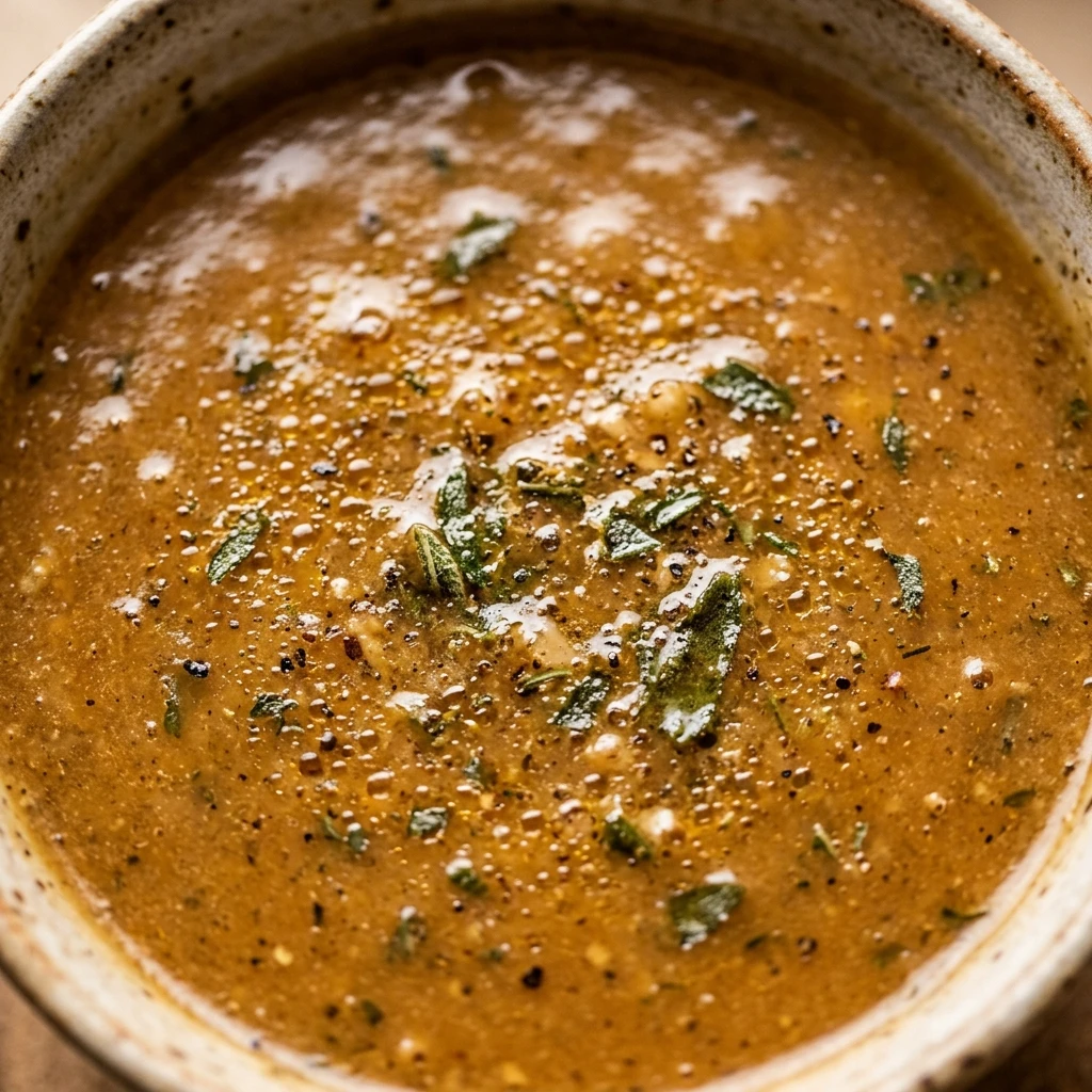 Make-Ahead Cider and Sage Gravy