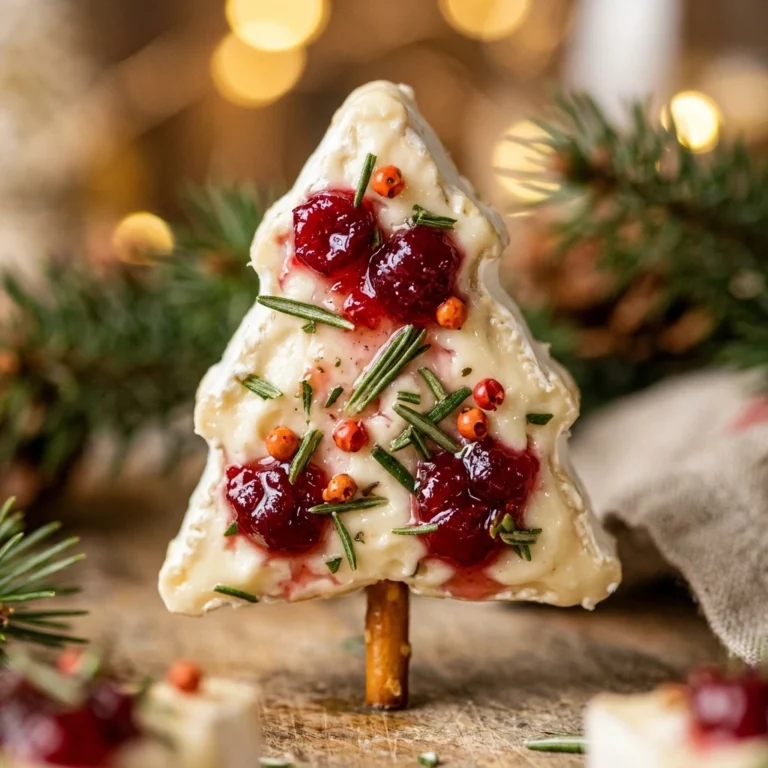 Mini Brie Christmas Trees