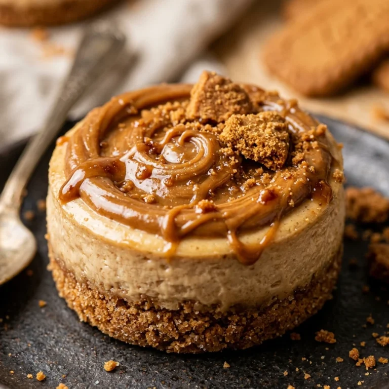 No-Bake Mini Biscoff Cheesecakes