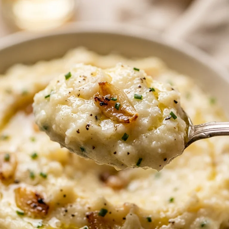 Roasted Garlic Mascarpone Mashed Potatoes